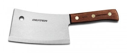 Dexter Russell Traditional 7" Wooden Handle Stainless Heavy Duty Cleaver