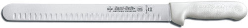 Dexter Russell Sani-Safe 12" White Handle Duo-Edge Slicer