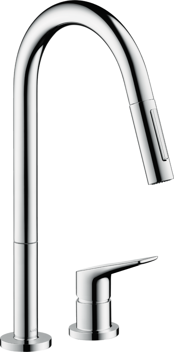 AXOR Citterio M 1.75 GPM 2-Spray Pull-Down 2-Hole Single-Handle Chrome Kitchen Faucet