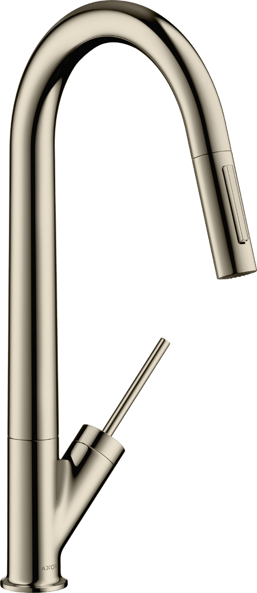 AXOR Starck 1.75 GPM 2-Spray Pull-Down Polished Nickel HighArc Kitchen Faucet