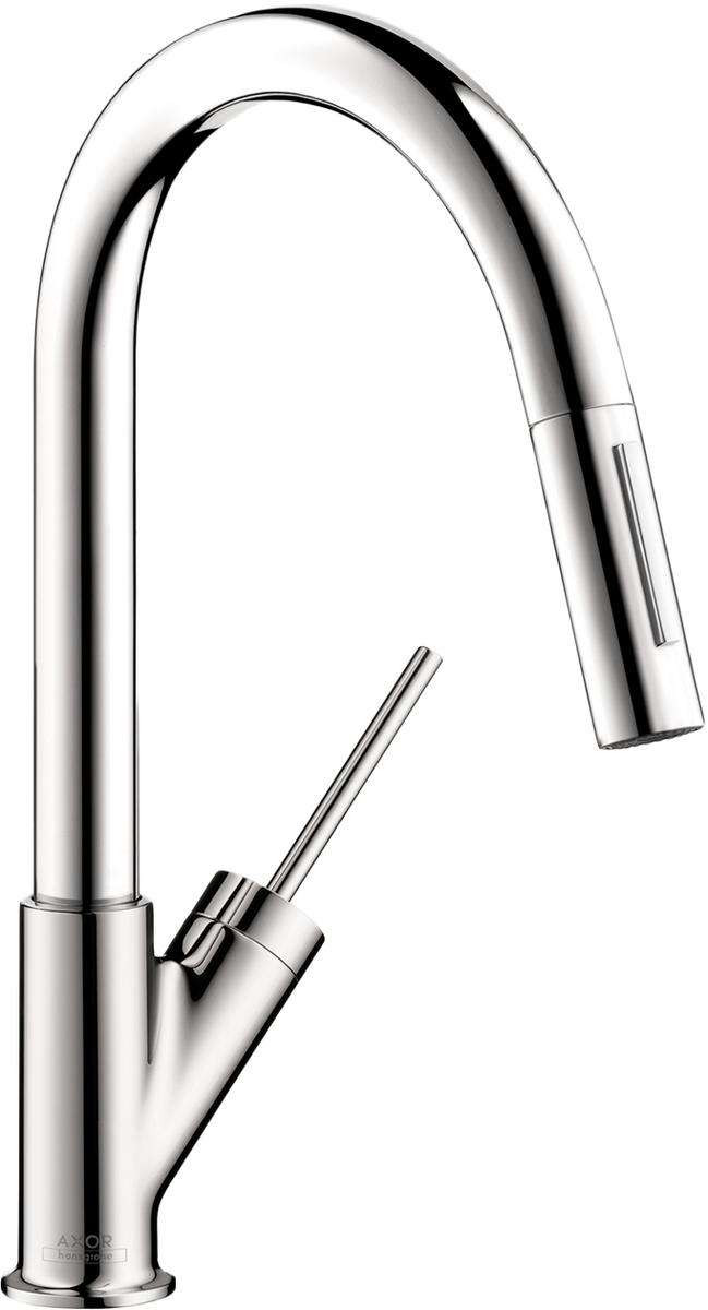 AXOR Starck 1.75 GPM 2-Spray Pull-Down Chrome Prep Kitchen Faucet