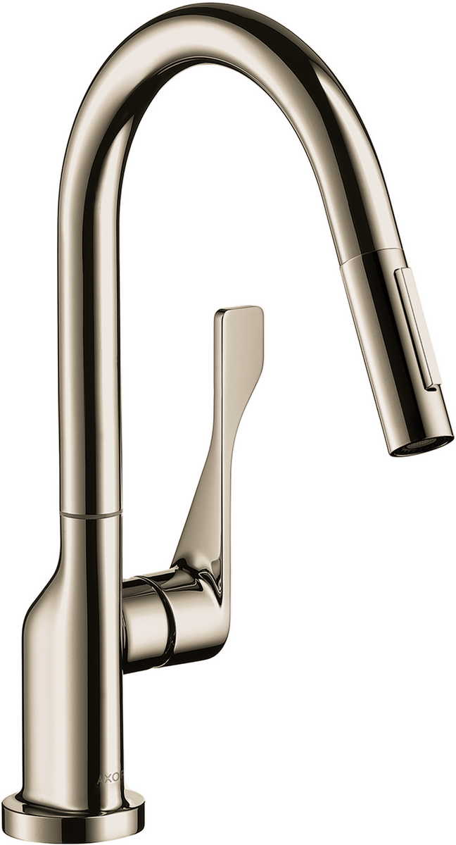 AXOR Citterio 1.75 GPM 2-Spray Pull Down Polished Nickel Prep Kitchen Faucet