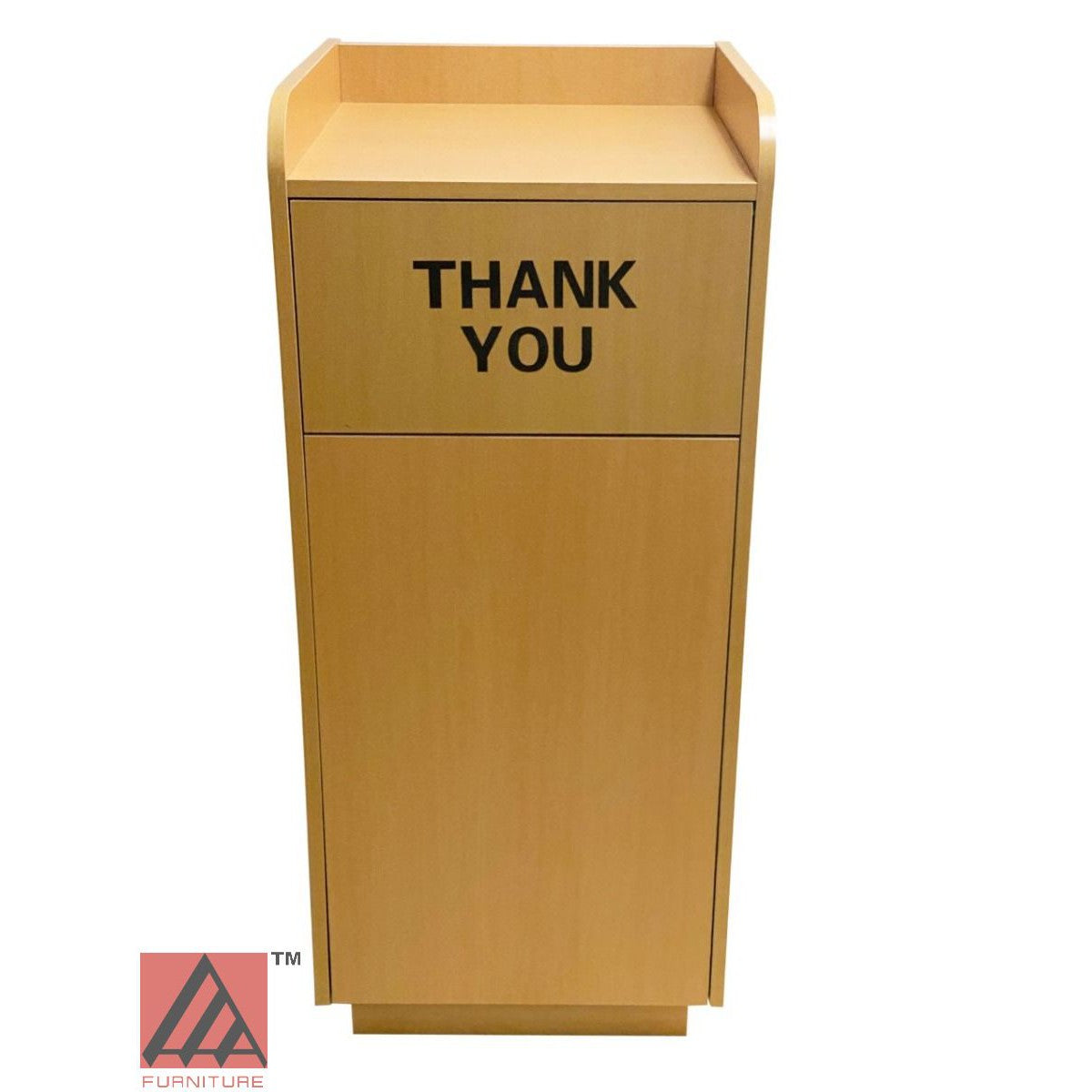 AAA Furniture 47" Natural Trash Receptacle