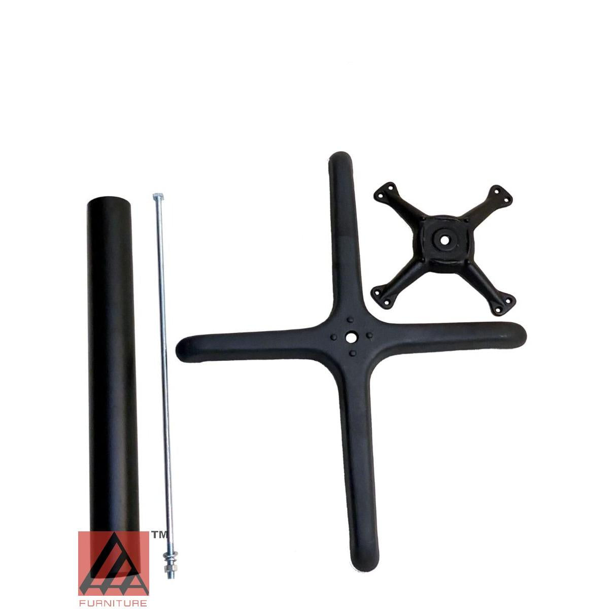AAA Furniture Cross 24"x30" Black Cast Iron Table Base