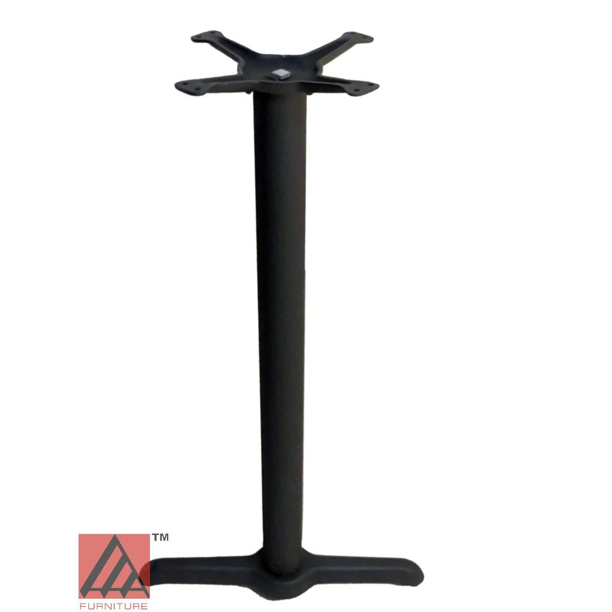 AAA Furniture Half 5"x22" Black Cast Iron Table Base with Bar High Column+Rod