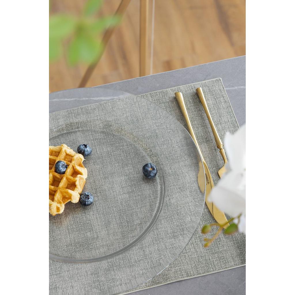 A&B Home 13" Bundle of 174 Matte Silver Dinner Plate