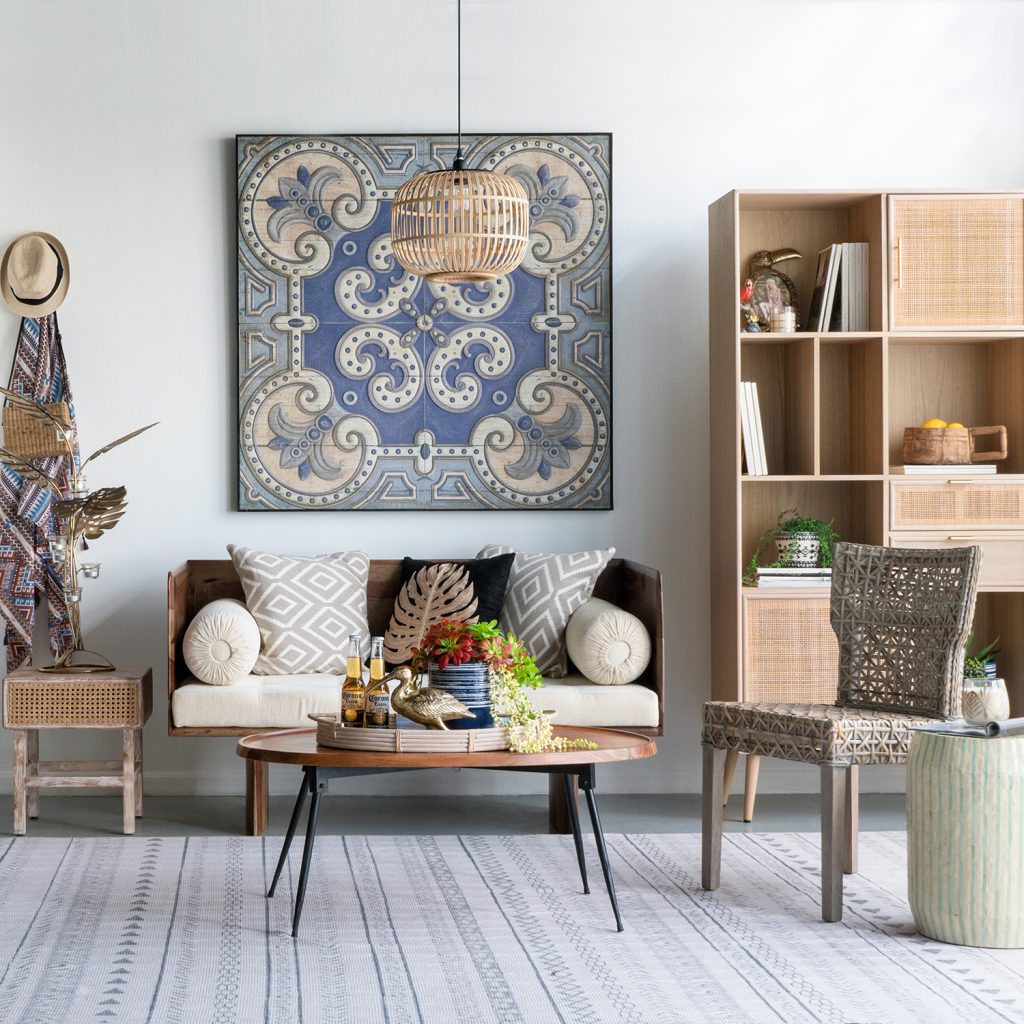 A&B Home 14" x 18" Bundle of 24 Round Cream and Green With Stripe Pattern Pedestal Stool