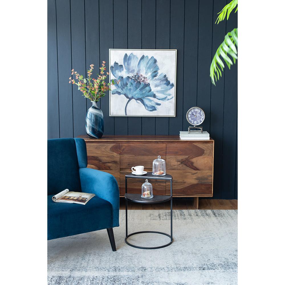 A&B Home 16" x 22" Bundle of 17 Round Wenge Twin Table