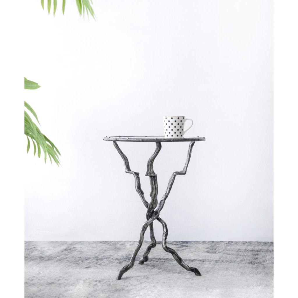A&B Home 16" x 24" Bundle of 11 Hourglass-Shaped Silver Accent Table