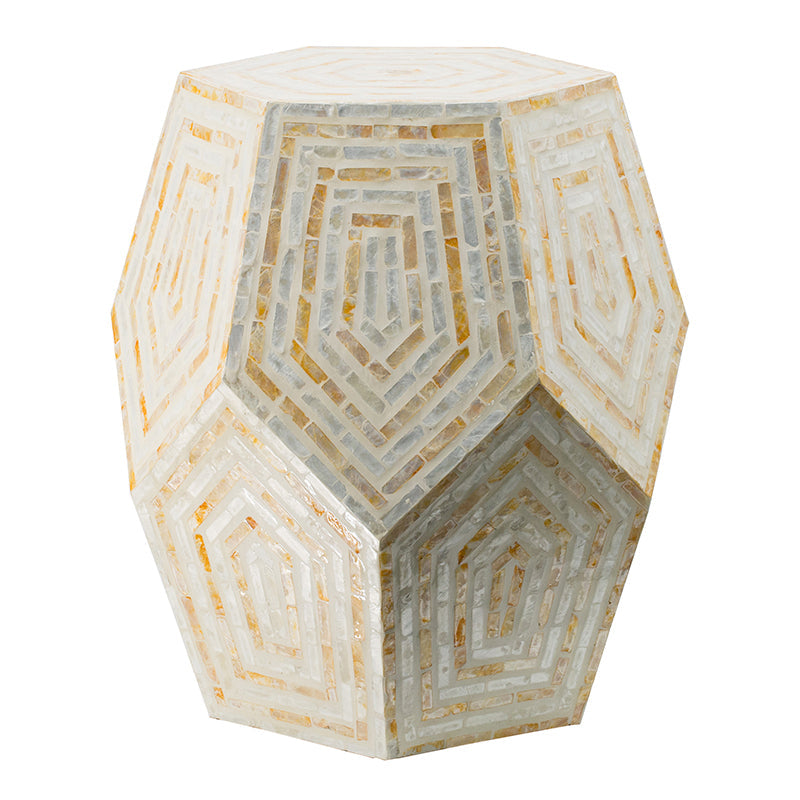 A＆B Home Diamond Pattern Capiz Vase - 15