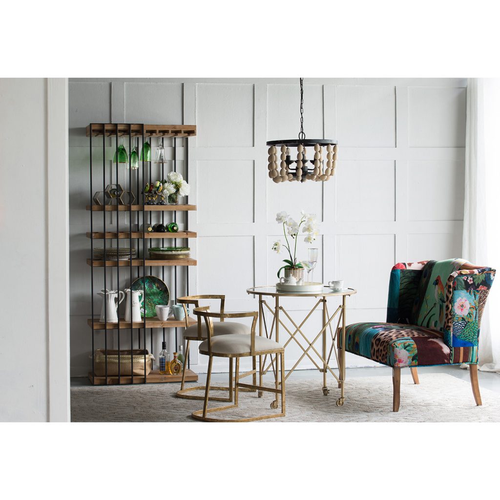 A&B Home 19" x 27" Bundle of 18 Gold and White Cavendish Chair