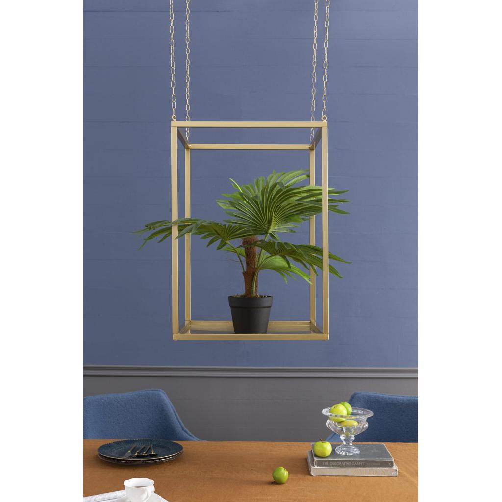 A&B Home 20" x 28" Bundle of 12 Rectangular Golden Iron Stand With Chain