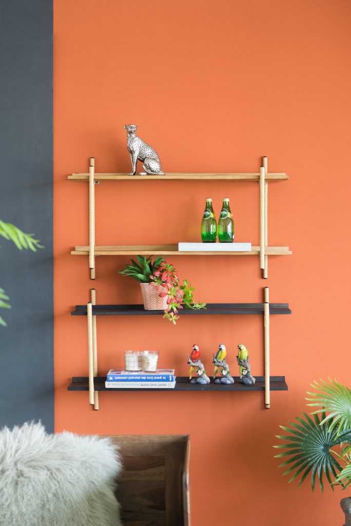 A&B Home 36" x 21" Bundle of 40 Natural Brown Two-Tier Shelving