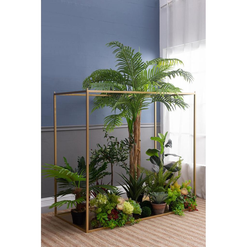 A&B Home 47" x 20" Bundle of 8 Rectangular Golden Iron Stand With Chain