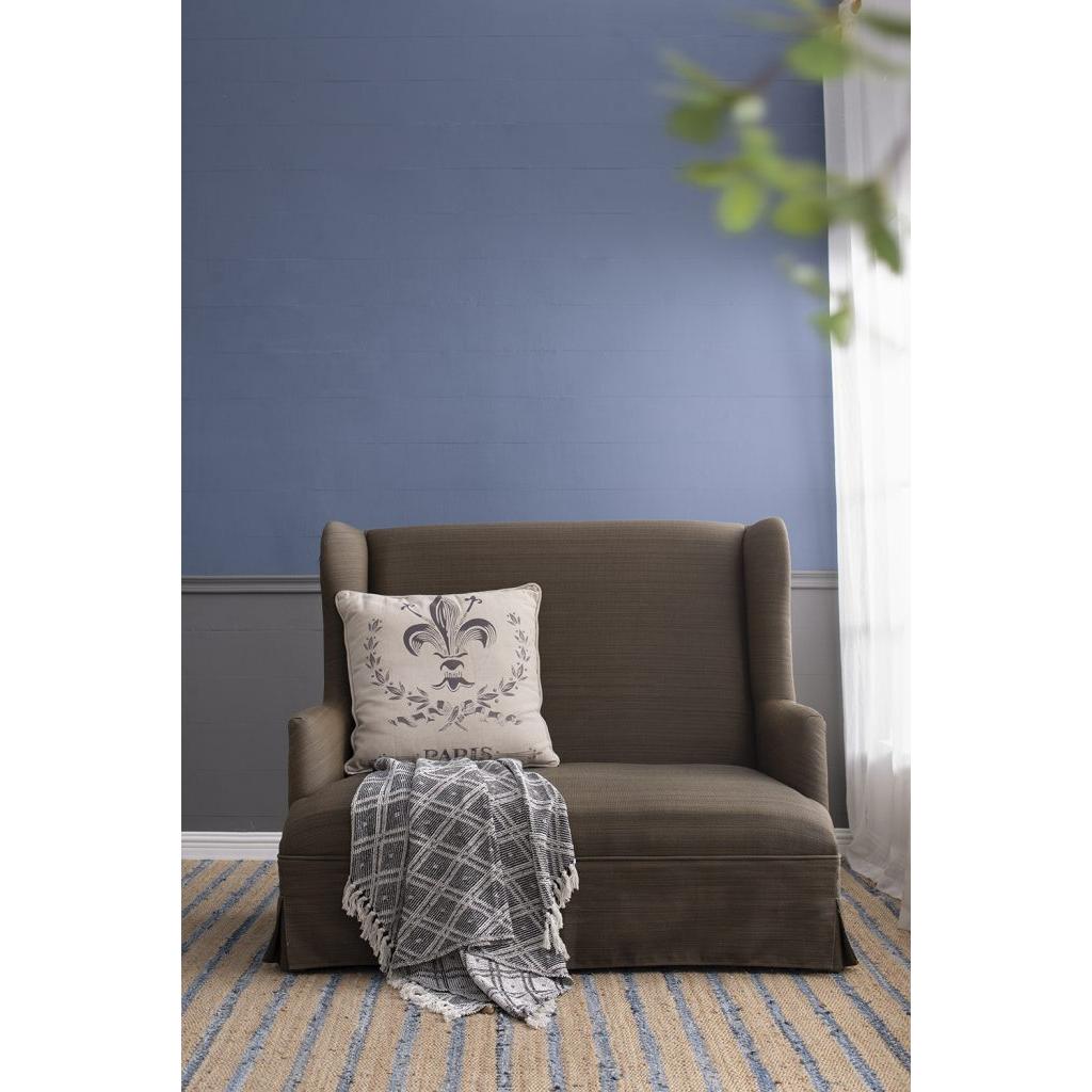 A&B Home 52" x 44" Bundle of 3 Two-Seater Winged Back Taupe Chair