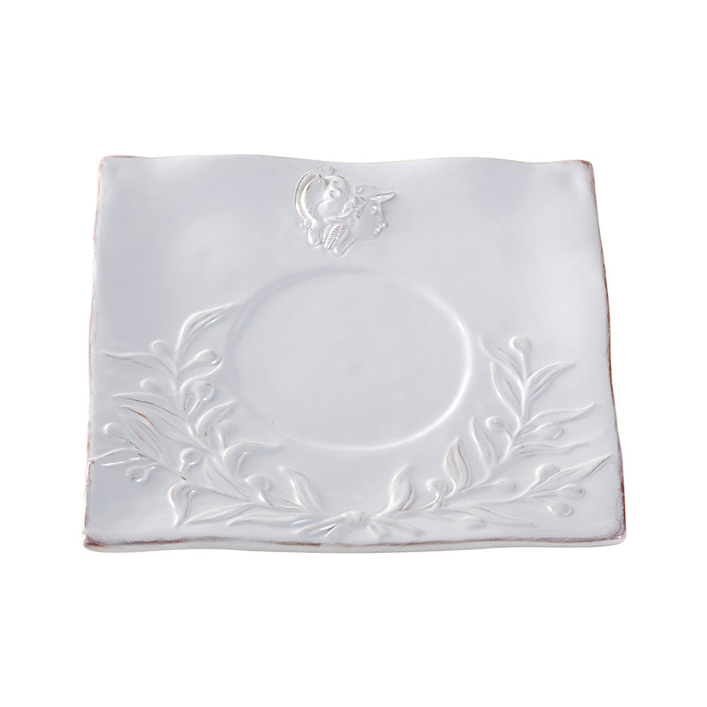 A&B Home 9" Bundle of 267 Square Shaped White Dinner Plate