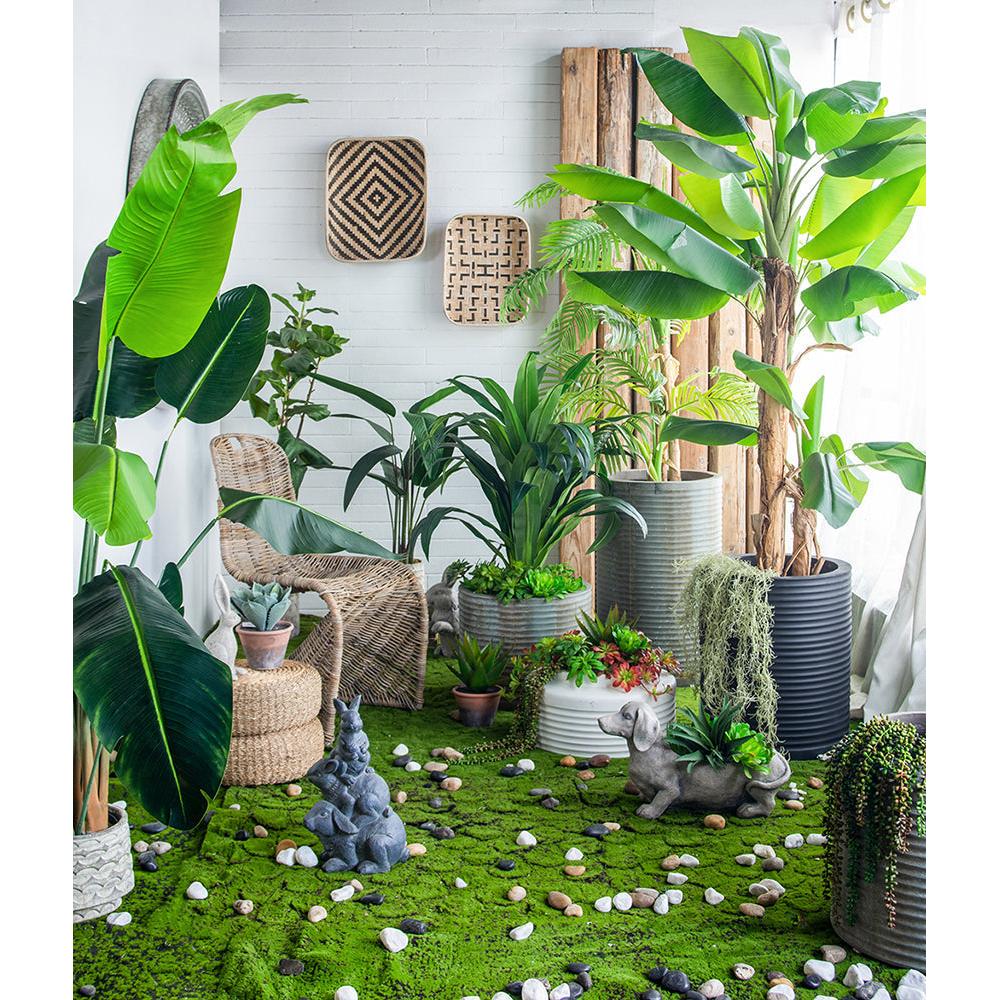 A&B Home Cardenas 20" x 37" Bundle of 9 Natural Gray Wash Rattan Chair