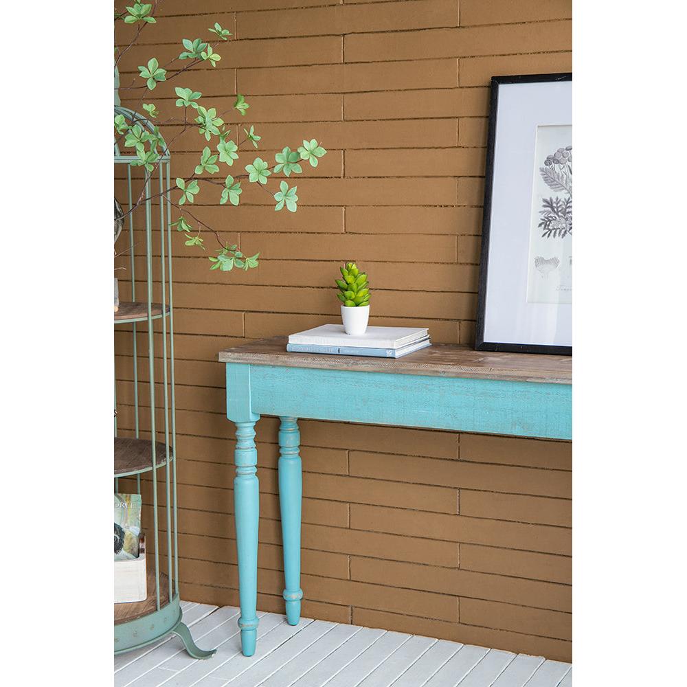 A&B Home Claremore 52" x 33" Bundle of 9 Rectangular Blue Wooden Console Table