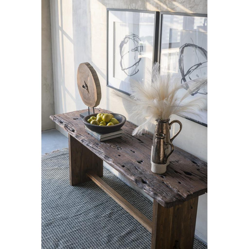 A&B Home Hansen 87" x 30" Bundle of 5 Rectangular Wooden Console Table