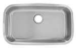 ADA Large Single 30" Stainless Steel Kirchen Sink by Chemcore Industries