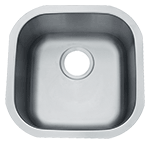 ADA Small Single Style 16" Stainless Steel Kirchen Sink by Chemcore Industries