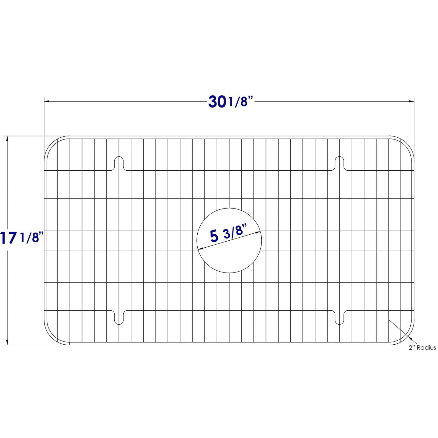 ALFI Brand GR533 Stainless Steel Protective Grid for AB532 & AB533 Kitchen Sinks