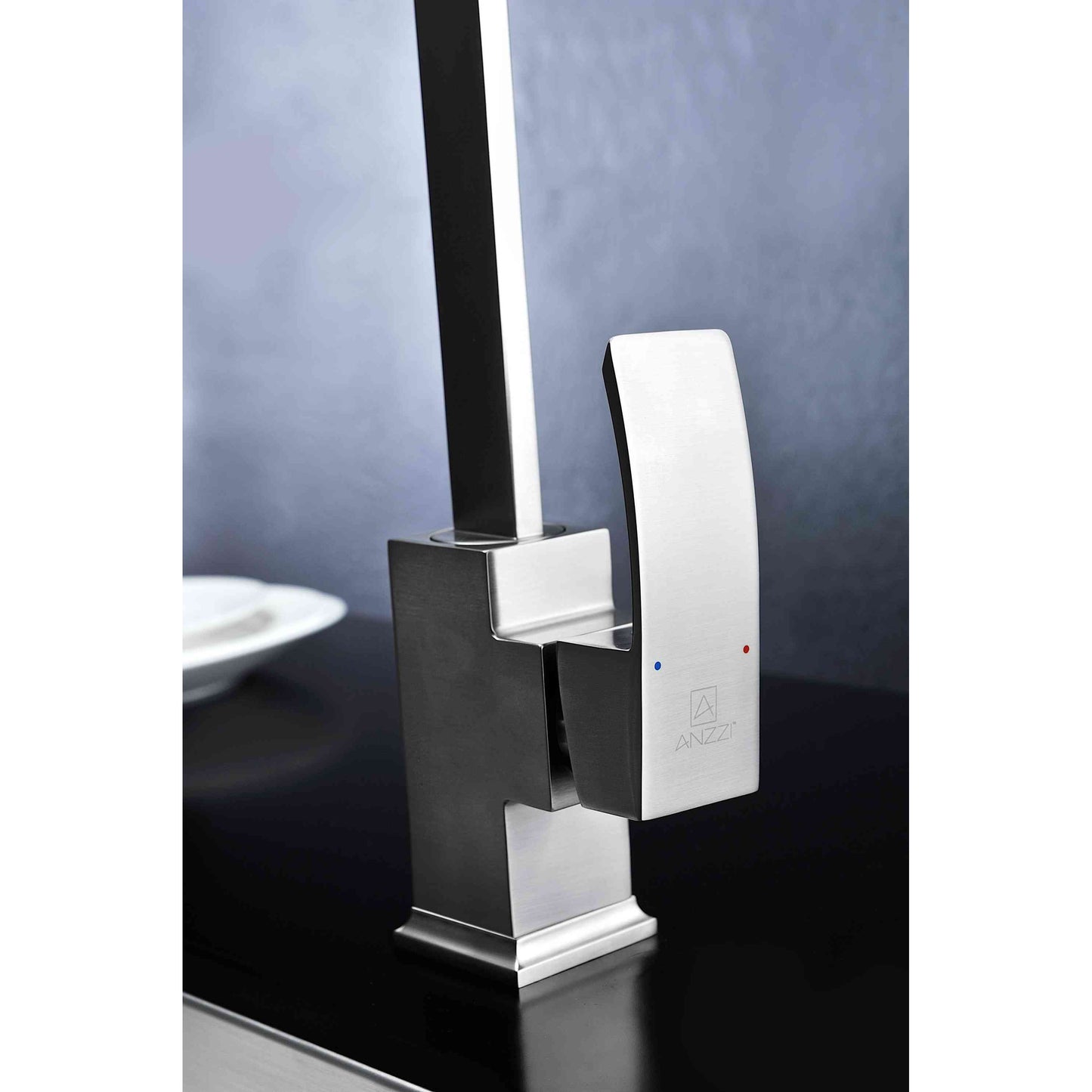 ANZZI Opus Series Single Hole Brushed Nickel Kitchen Faucet