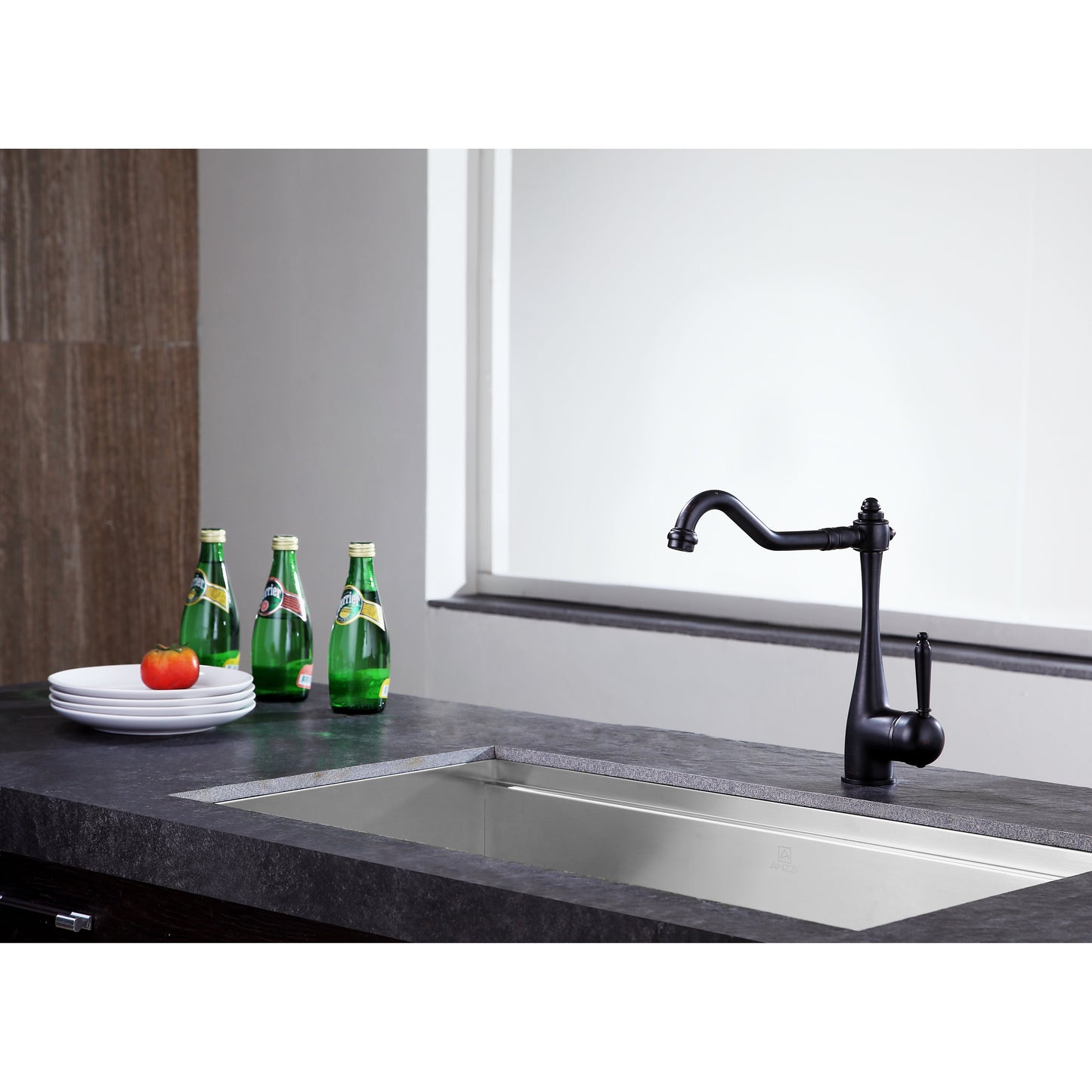 ANZZI Patriarch Series Single Hole Oil Rubbed Bronze Kitchen Faucet