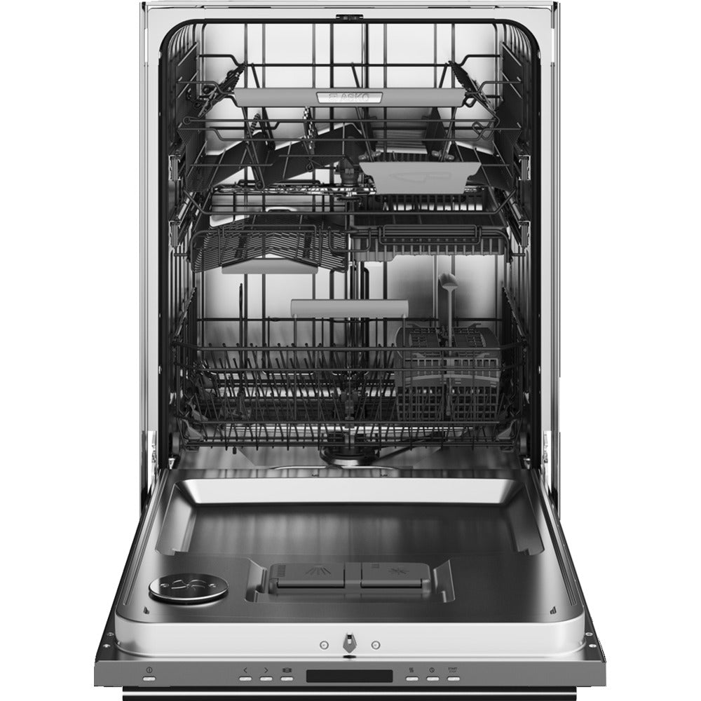 ASKO 50-Series 24" Stainless Steel Finish Built-In Dishwasher with Tubular Handle and XXL Tub - 17 Place Settings