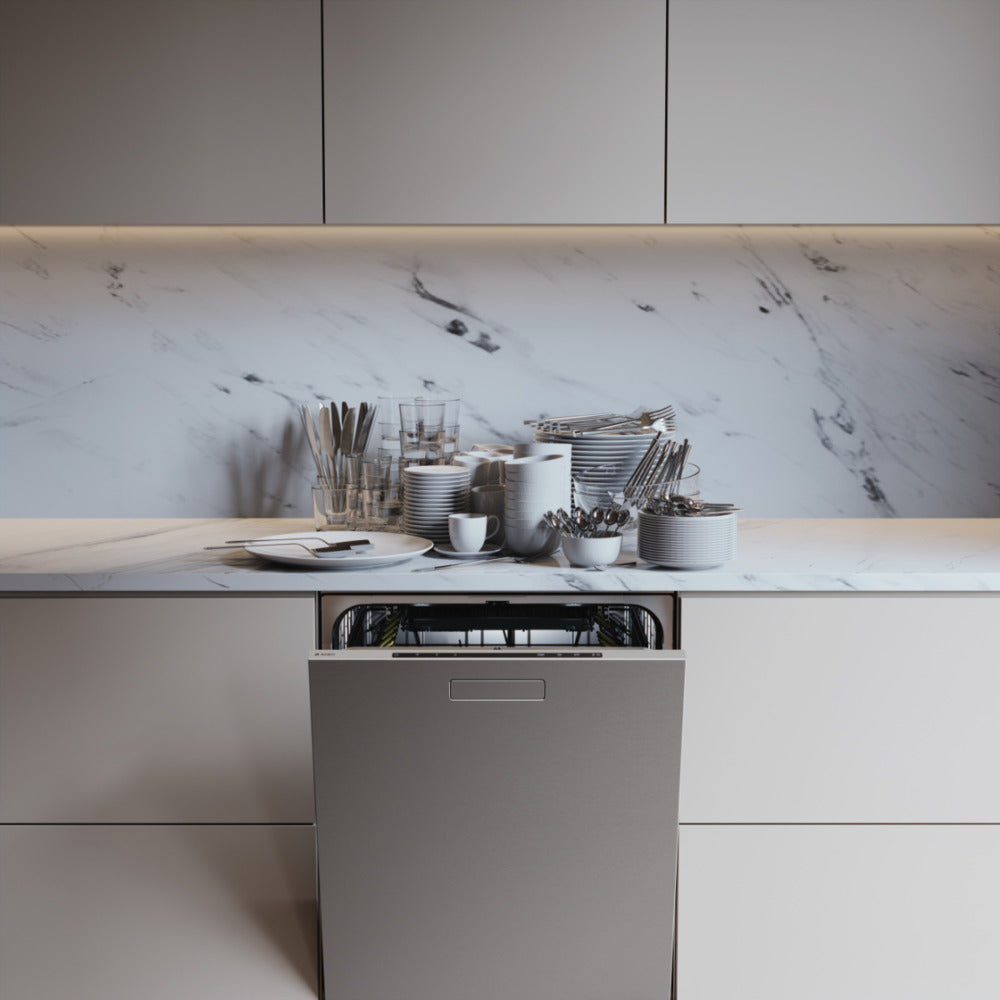 ASKO 60+ Series 24" Stainless Steel Finish Built-In Dishwasher with XXL Tub, Water Softener and Pocket Handle