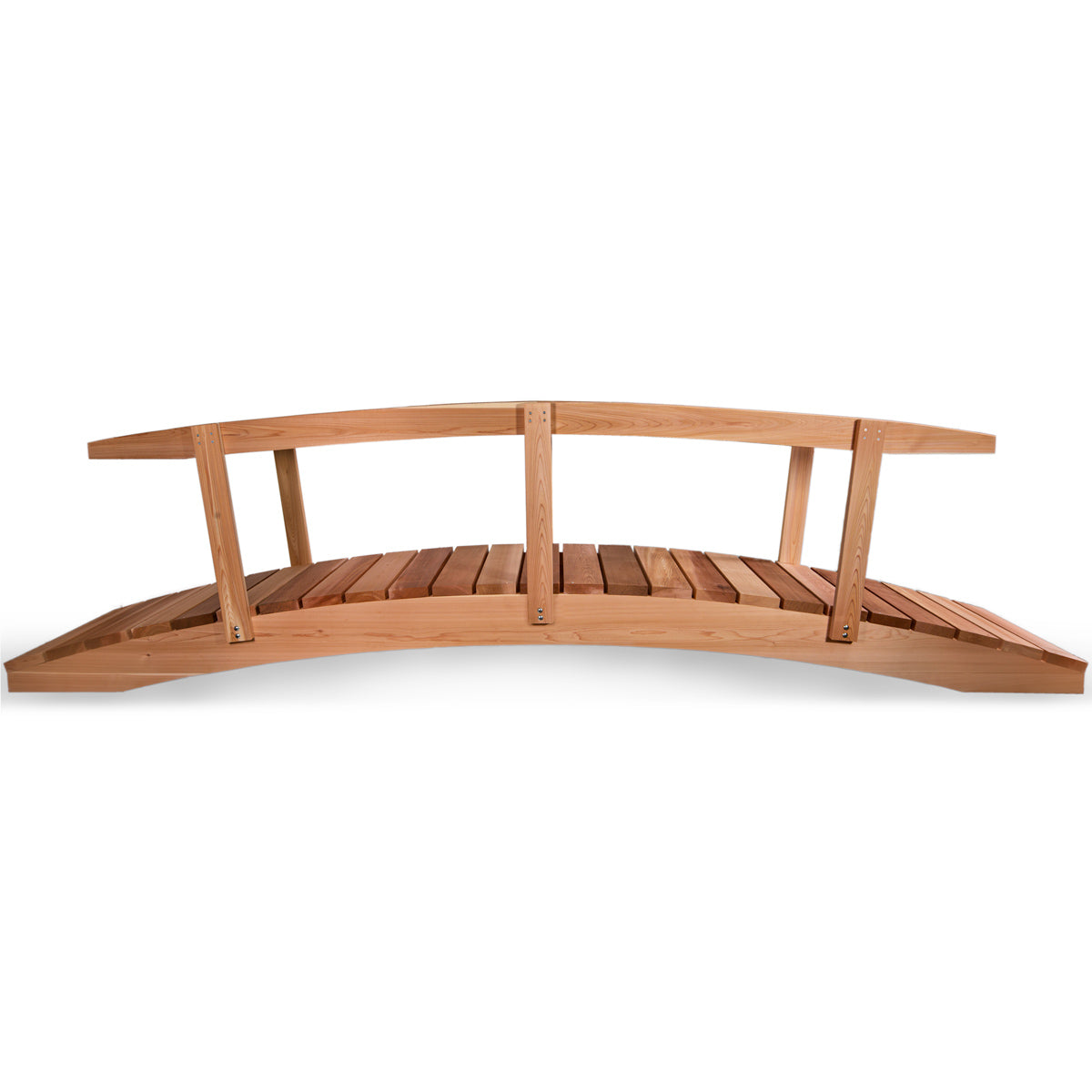 All Things Cedar 12ft Garden Bridge with Side Rails