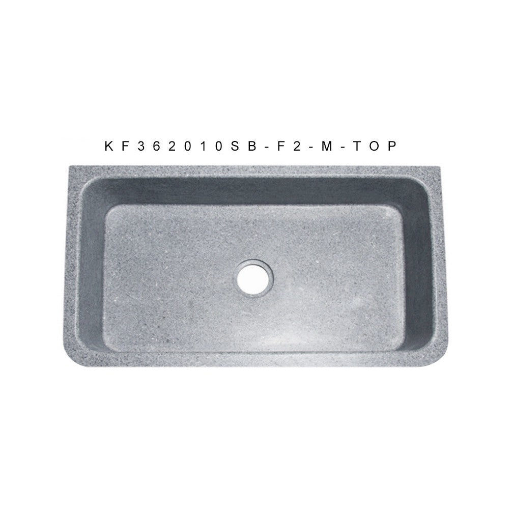 Allstone Group Mercury Granite 36″ Floral Front Rectangular Farmhouse Kitchen Sink