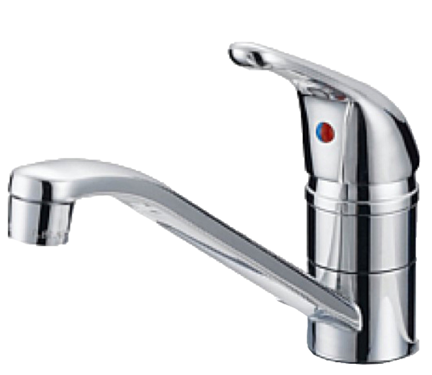 American Imaginations AI-36047 10" Chrome Unique Lead Free Brass Modern Kitchen Sink Faucet