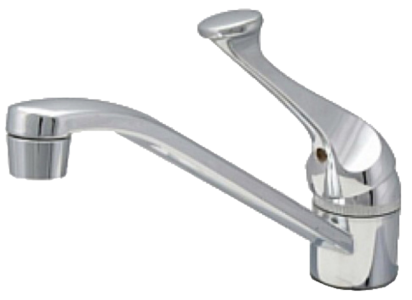 American Imaginations AI-36049 10" Chrome Unique Lead Free Brass Modern Kitchen Sink Faucet