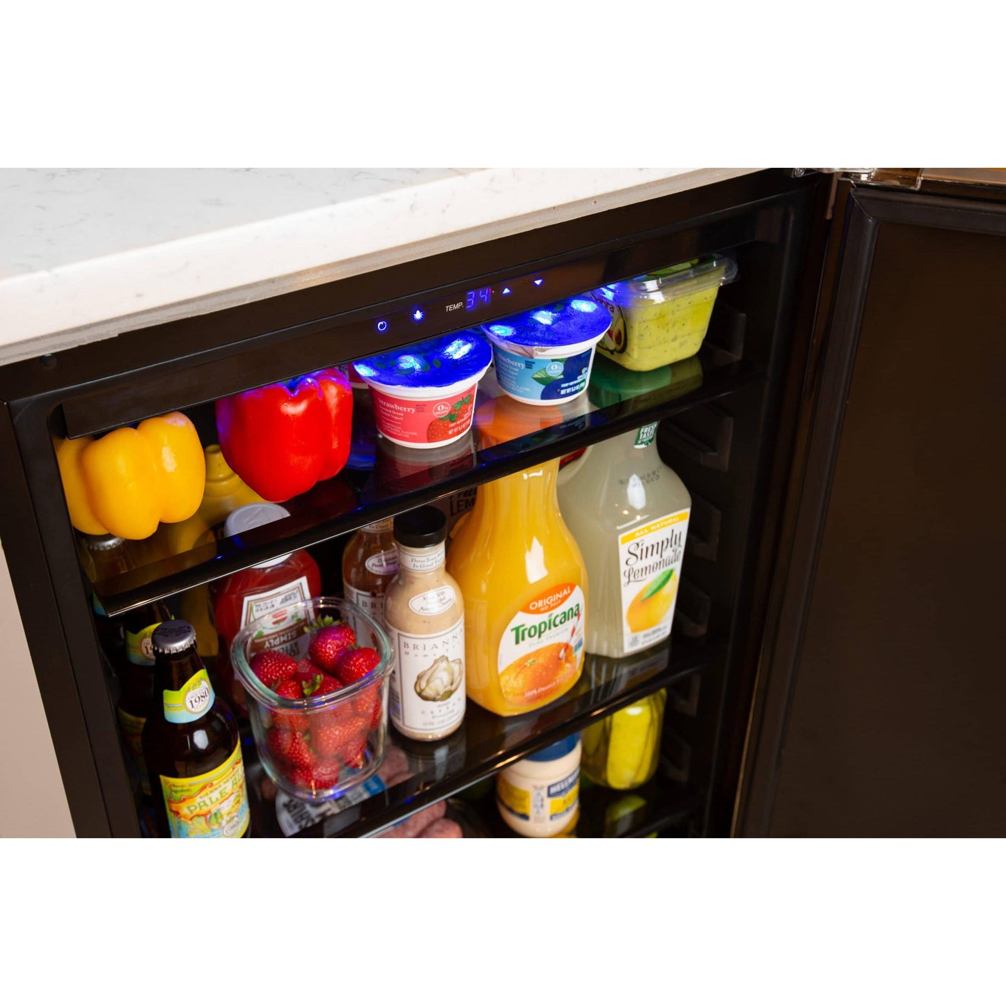 Azure 2.0 24" 5.6 Cu.Ft. Counter Depth Undercounter Refrigerator With Solid Stainless Door