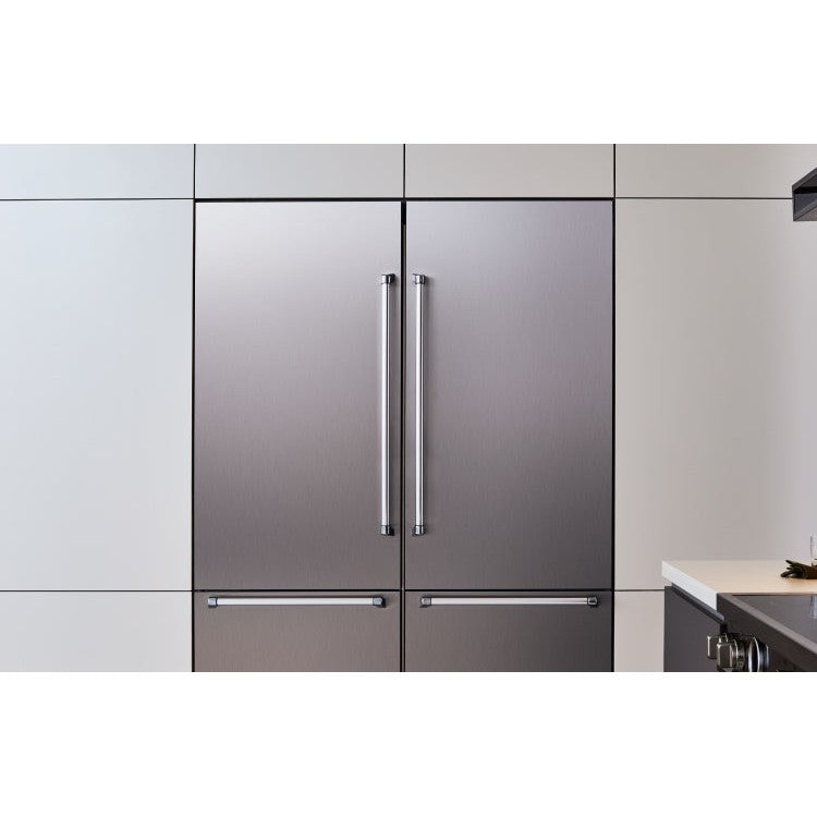 Bertazzoni 36" 19.6 Cu.Ft. Stainless Steel Built-In Bottom Mount Refrigerator With Ice Maker and Left Swing Door