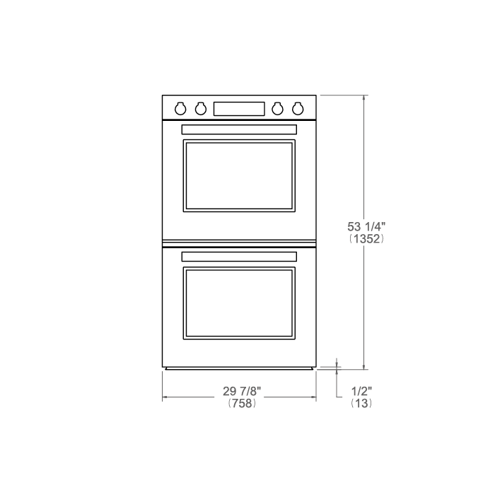 Bertazzoni Professional Series 30" 8.2 Cu.Ft. Double Stainless Steel Self-Clean Convection Electric Wall Oven With Bertazzoni Assistant