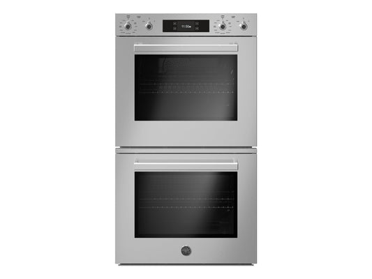 Bertazzoni Professional Series 30" 8.2 Cu.Ft. Double Stainless Steel Self-Clean Convection Electric Wall Oven With Bertazzoni Assistant