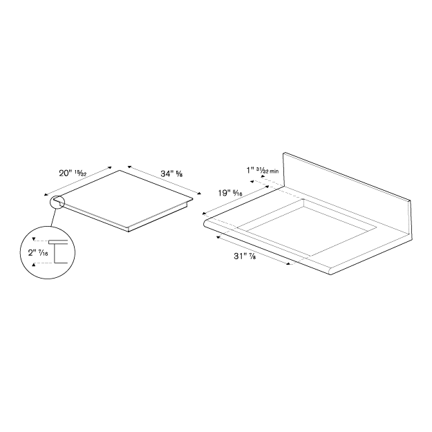 Bertazzoni Professional Series 36" 5 Heating Zones Nero Induction Cooktop