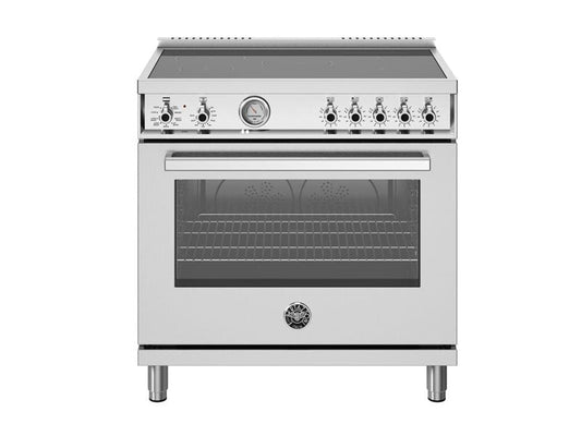Bertazzoni Professional Series 36" 5 Heating Zones Stainless Steel Freestanding Induction Range With 5.9 Cu.Ft. Oven