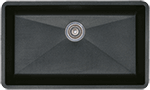 Blanco Precis Super Single 32" Coal Black Silgranit Kirchen Sink by Chemcore Industries