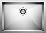 Blanco Quatrus Medium Single ADA-Compliant Zero-Edge 25" Stainless Steel Kirchen Sink by Chemcore Industries