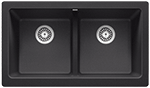 Blanco Vintera Front Apron Equal Double 33" Metallic Gray Silgranit Kirchen Sink by Chemcore Industries