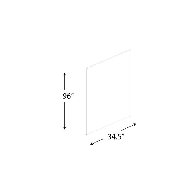 Blue Valley Cabinets 1/2" Finished Plywood Panel With One Side Finished, Natural UV Back (ESS-PNL-FINISHED-1-SIDE)