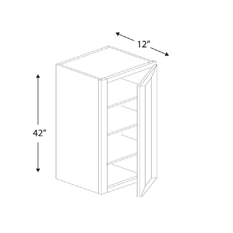 Blue Valley Cabinets 21" x 42" x 12" Wall Cabinet With 1 Door (SG-W2142)