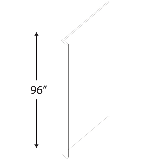 Blue Valley Cabinets 24" x 96" x 1.5" Refrigerator Panel Finished Both Sides With 1.5" Return Fillers (WHS-REP)