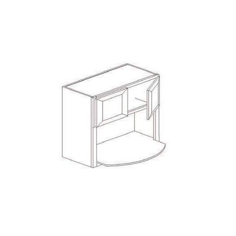 Blue Valley Cabinets 27" x 30" x 12" Wall Microwave Cabinet With 2 Door (MS-WMC2730)