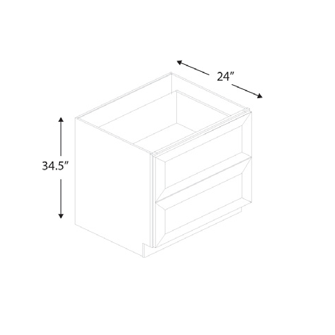 Blue Valley Cabinets 2DB24 Replacement Bottom Drawer Only (MS-2DB24-BOTTOM DRAWER)