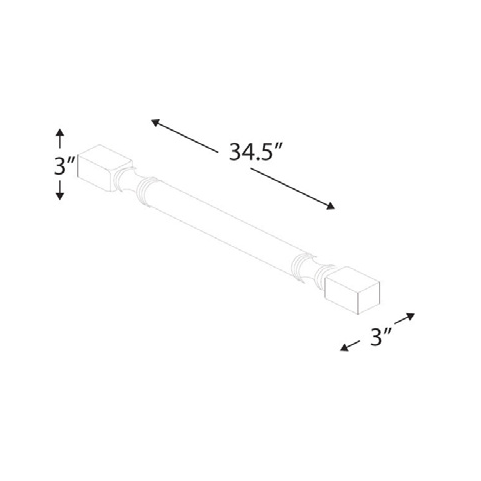 Blue Valley Cabinets 3" x 35" x 3" Turn Post (MS-POST)