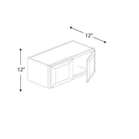 Blue Valley Cabinets 30" x 12" x 12" Wall Cabinet Frosted Glass Door Only (DW-W3012GD)
